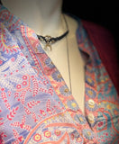 Retro tuniek- langere versie- zijdemix- lila Tunic Tantilly 