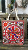 Canvas schoudertas- handgemaakt- uniek en kleurrijk- kies je kleur! Tantilly 