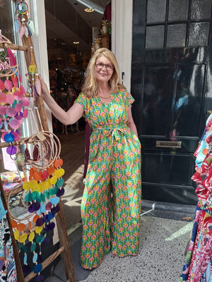 Anastasia jumpsuit - greeny- viscose
