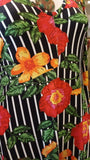 Sofia trumpet jurk - viscose - klassieke streep