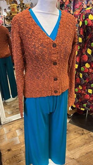 Tantaya kort vest van Tantilly- roestoranje- viscose