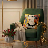 Pillow cover embroidery - cotton - boho style gift Tantilly 