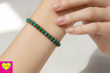 Handmade macrame bracelets - chrysocolla jewelry Tantilly 