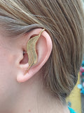 Tribelsy - new from earring - festival & party style Tantilly Leafe Gold 