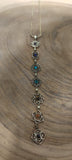 The chakra flower - silver brass with 7 stones jewelry Tantilly 