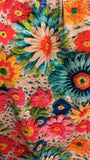 Balloon Top - voorjaarsbloemen wit- viscose shirt Tantilly 