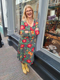 Sofia trumpet jurk - viscose - klassieke streep Every day dress Tantilly 