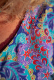 Moura blouse- handmade by Tantilly- silkmix- summer blue cardigan Tantilly 
