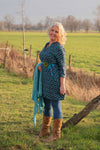 Retro tunic dress - made by Tantilly - blue sky retro print Tunic Tantilly 