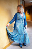 Boho maxi jurk- gemaakt door Tantilly - blue ocean Every day dress Tantilly 