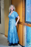 Boho maxi jurk- gemaakt door Tantilly - blue ocean Every day dress Tantilly 