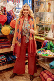 Shanila embroidery handmade scarf -rusty love Scarves Tantilly 