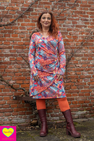 Zaria zoe - retro jurk warme viscose - vida
