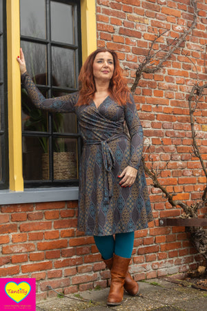 Florencia jurk - lange mouwen - retro nona