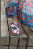 Sandals- handmade classico design- super comfortable- summer purple power sandal Tantilly 