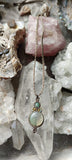 Handmade Macramé Necklace - Fluorite stone jewelry Tantilly 