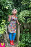 Yara jurk - stippenfeest - viscose high summer clothes Tantilly 