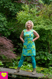 Ocean jurk 100% katoen - hummingbird high summer clothes Tantilly 