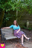 Dubbelzijdige wikkelrok- katoen & corduroy jeans- galaxy rossa Cotton skirt Tantilly 
