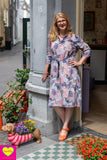 Retro tuniek- langere versie- zijdemix- zacht grijs Tunic Tantilly 