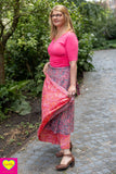 Zijden rok- unieke prints gemixt! -Jasmina skirt Tantilly 