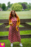 Marylin jurkje van rayon – maxi jurk- bloemetjes Every day dress Tantilly 