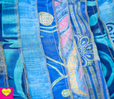 Bohemian katoenen maxi rok - blauw skirt Tantilly 