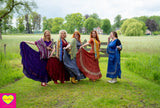 Bohemian katoenen maxi rok - grijs- LAST ONE skirt Tantilly 