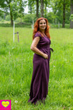 Anastasia jumpsuit - effen paars- rayon Made by tantilly tantilly 