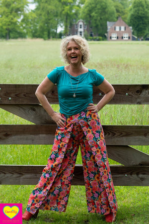 Boho Malana broek -luchtig rayon- bella in the garden
