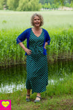 Marylin jurkje van rayon – maxi jurk- dots Every day dress Tantilly 