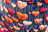 Zoe raya jurk -korte mouwen - viscose- retro heart Made by tantilly tantilly 