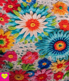 Balloon Top - voorjaarsbloemen wit- viscose shirt Tantilly 
