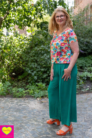 Nova pants – Tantilly’s nieuwe all-year pants – flessengroen