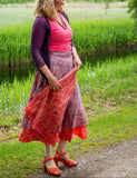 Zijden rok- unieke prints gemixt! -Jasmina skirt Tantilly 