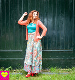Zijden rok - Romeo - twee prints gemixt- wikkelrok skirt Tantilly 