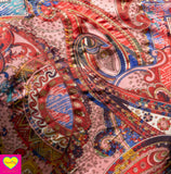 Zijden rok - Arizona - twee prints gemixt- wikkelrok skirt Tantilly 