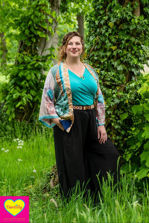 Hadera broek - zomer broek rayon- zwart