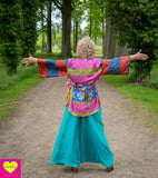 zachte zijde kimono - summer love- one of a kind! kimono Tantilly 