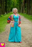 Hadera broek - zomer broek rayon- zeegroen pants Tantilly 