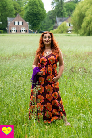 Nila jurk- rayon - 70's vibes - zomercollectie van Tantilly