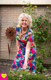 Zoe raya jurk -korte mouwen - viscose- Cartegena Made by tantilly tantilly 