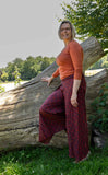 Cotton stretch wrap top - long/short sleeves- rusty orange shirt Tantilly 