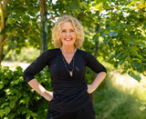 Wrap Top - katoen- zwart- wijdere versie shirt Tantilly 