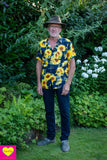 Nieuw! - mannenoverhemd- zonnebloem Man shirt Tantilly 