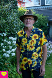 Nieuw! - mannenoverhemd- zonnebloem Man shirt Tantilly 