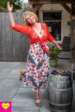 Nila jurk- rayon - zo trots als een pauw - zomercollectie van Tantilly Every day dress Tantilly 