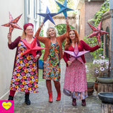 Handmade decoratiesterren voor de feestdagen Tantilly 