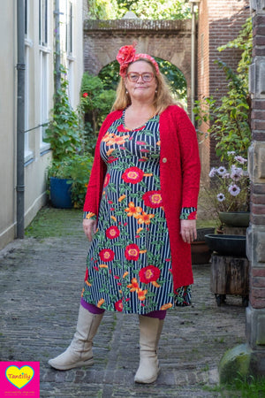 Noa Nova vest- felrood- de ultieme bestseller!-viscose!