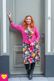 Malaika vestje- felroze - multifunctioneel vestje! cardigan Tantilly 